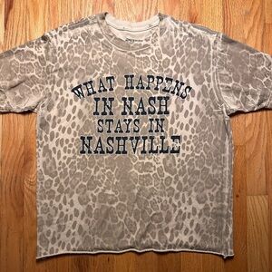 American Highway Leopard Print Graphic T-Shirt